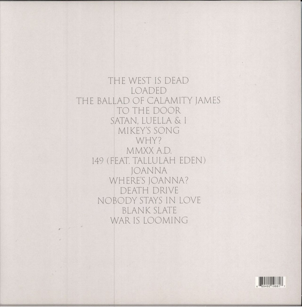 HMLTD West Of Eden - Red Vinyl UK vinyl LP album (LP record)