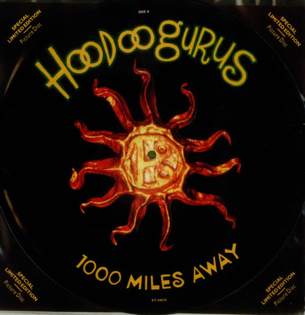 Hoodoo Gurus 1000 Miles Away UK picture disc LP (vinyl picture disc album) PT44636