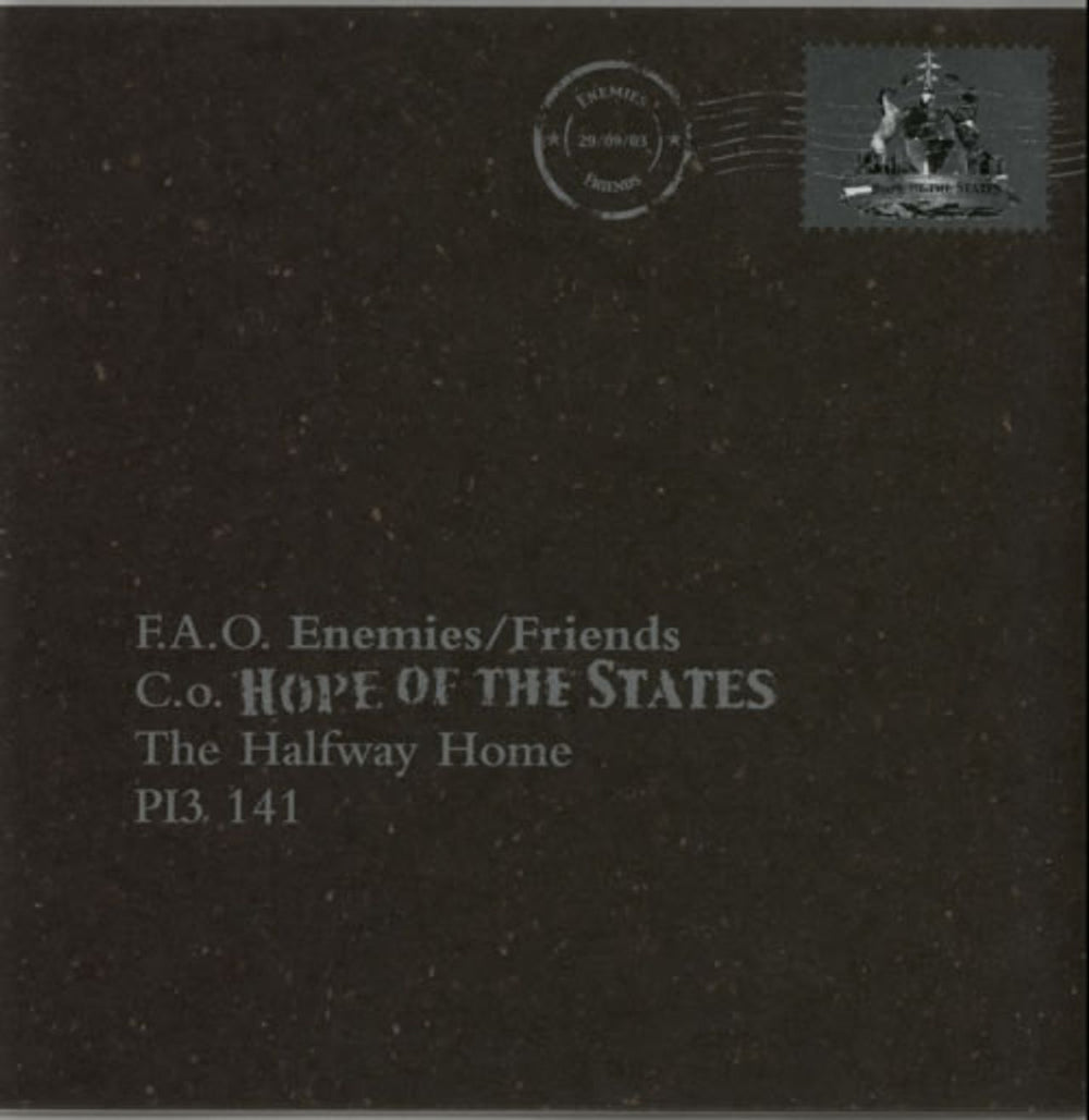 Hope Of The States Enemies/Friends - Autographed UK 7" vinyl single (7 inch record / 45) 6742577