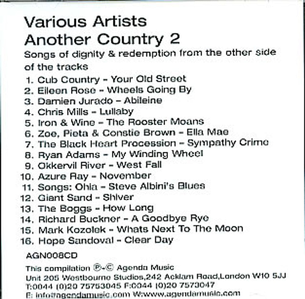 Hope Sandoval Clear Day UK Promo CD-R acetate AGN008CD