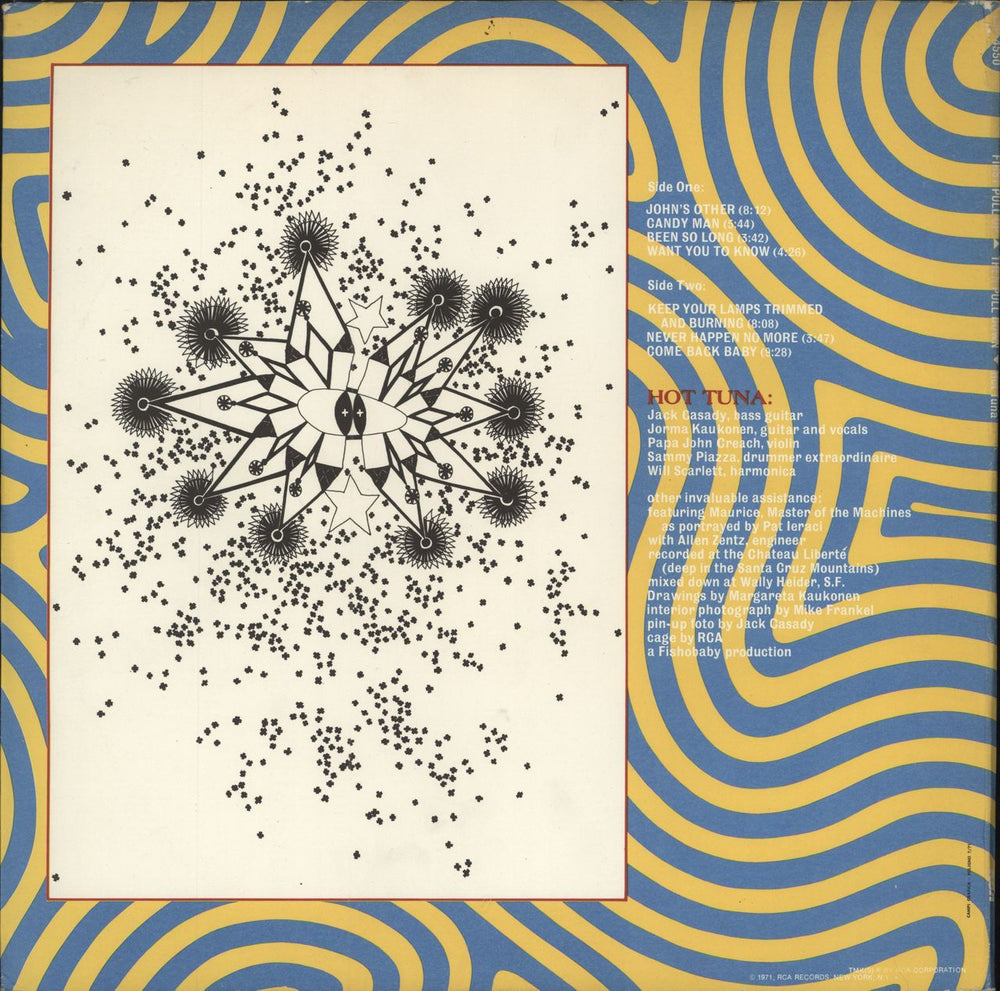 Hot Tuna First Pull Up, Then Pull Down UK vinyl LP album (LP record)