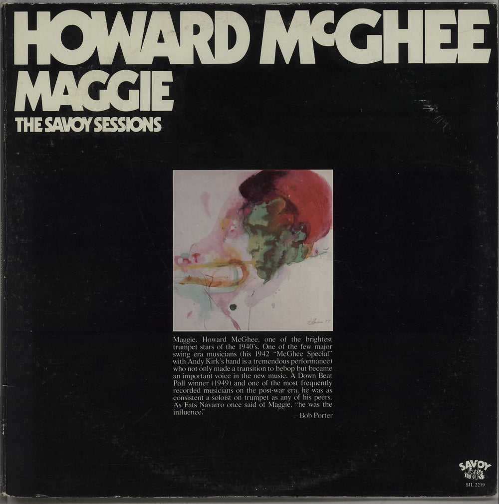 Howard McGhee Maggie - The Savoy Sessions US 2-LP vinyl record set (Double LP Album) SJL2219