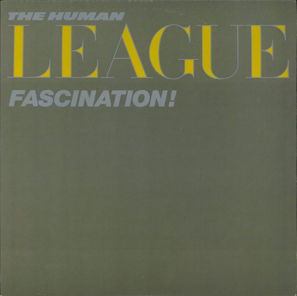 Human League Fascination Canadian 12" vinyl single (12 inch record / Maxi-single) HL1