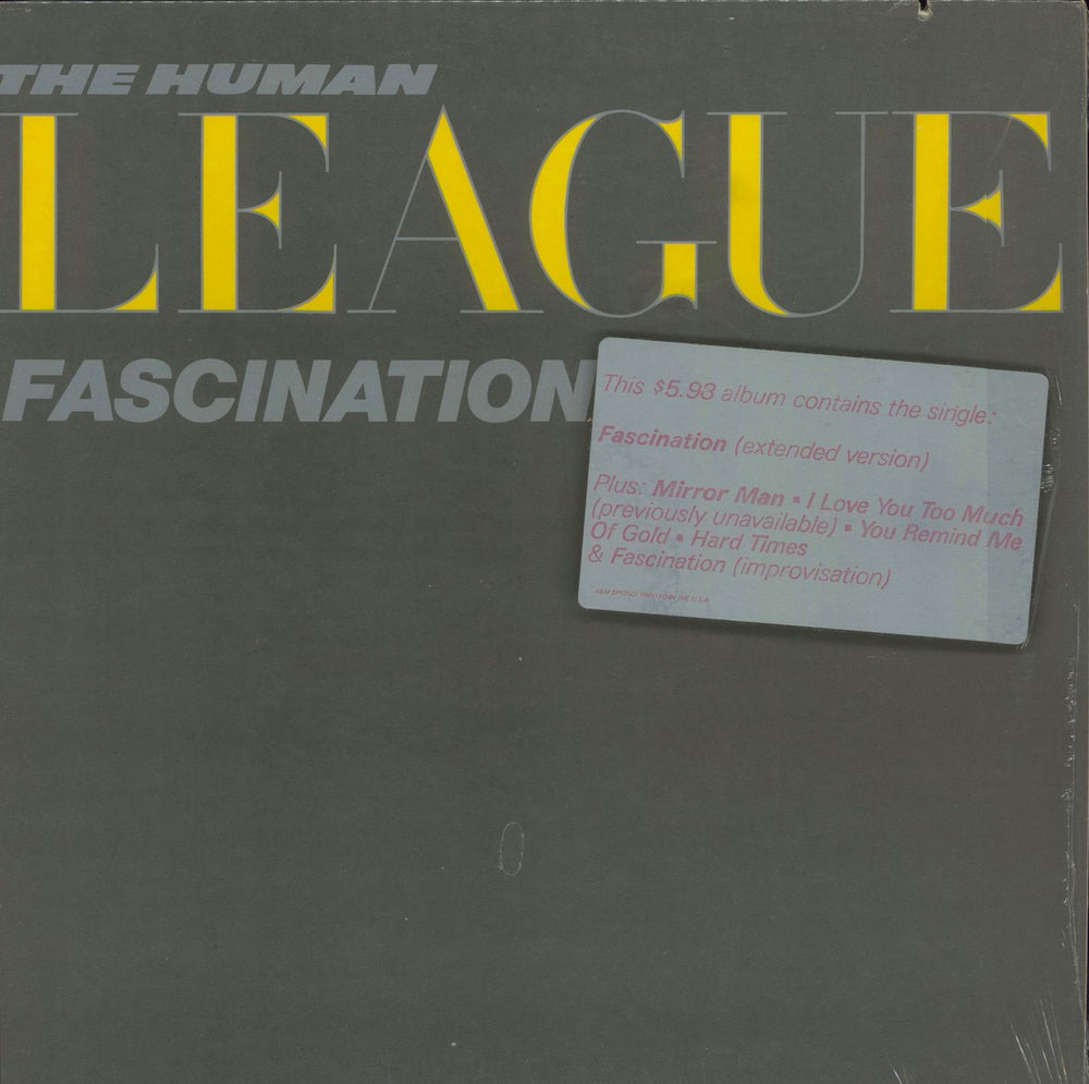 Human League Fascination! + Shrink US vinyl LP album (LP record) SP-12501