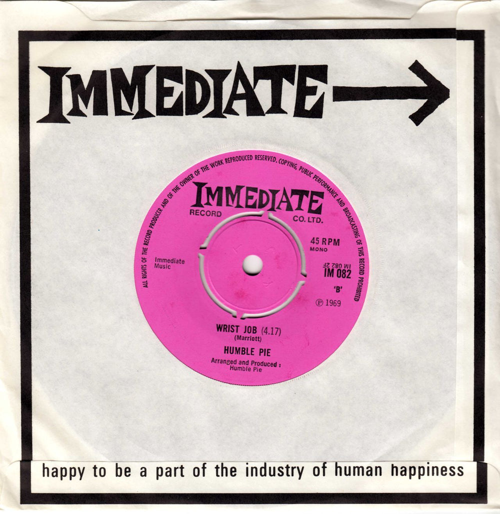 Humble Pie Natural Born Bugie - 4pr UK 7" vinyl single (7 inch record / 45) HMB07NA63790