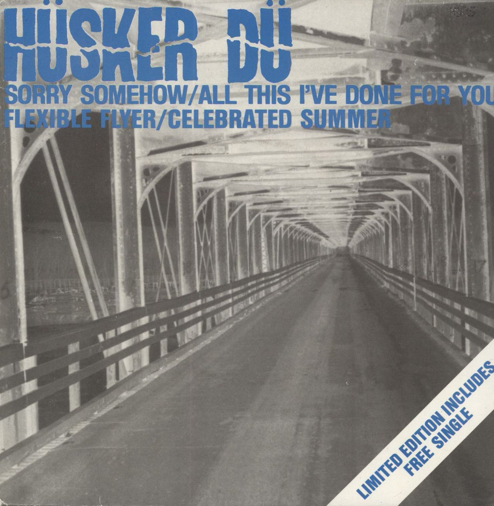 Husker Du Sorry Somehow UK 7" vinyl single (7 inch record / 45) W8612F