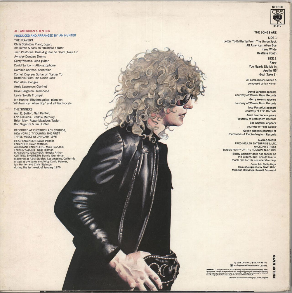 Ian Hunter All-American Alien Boy - complete UK vinyl LP album (LP record) IHULPAL735679