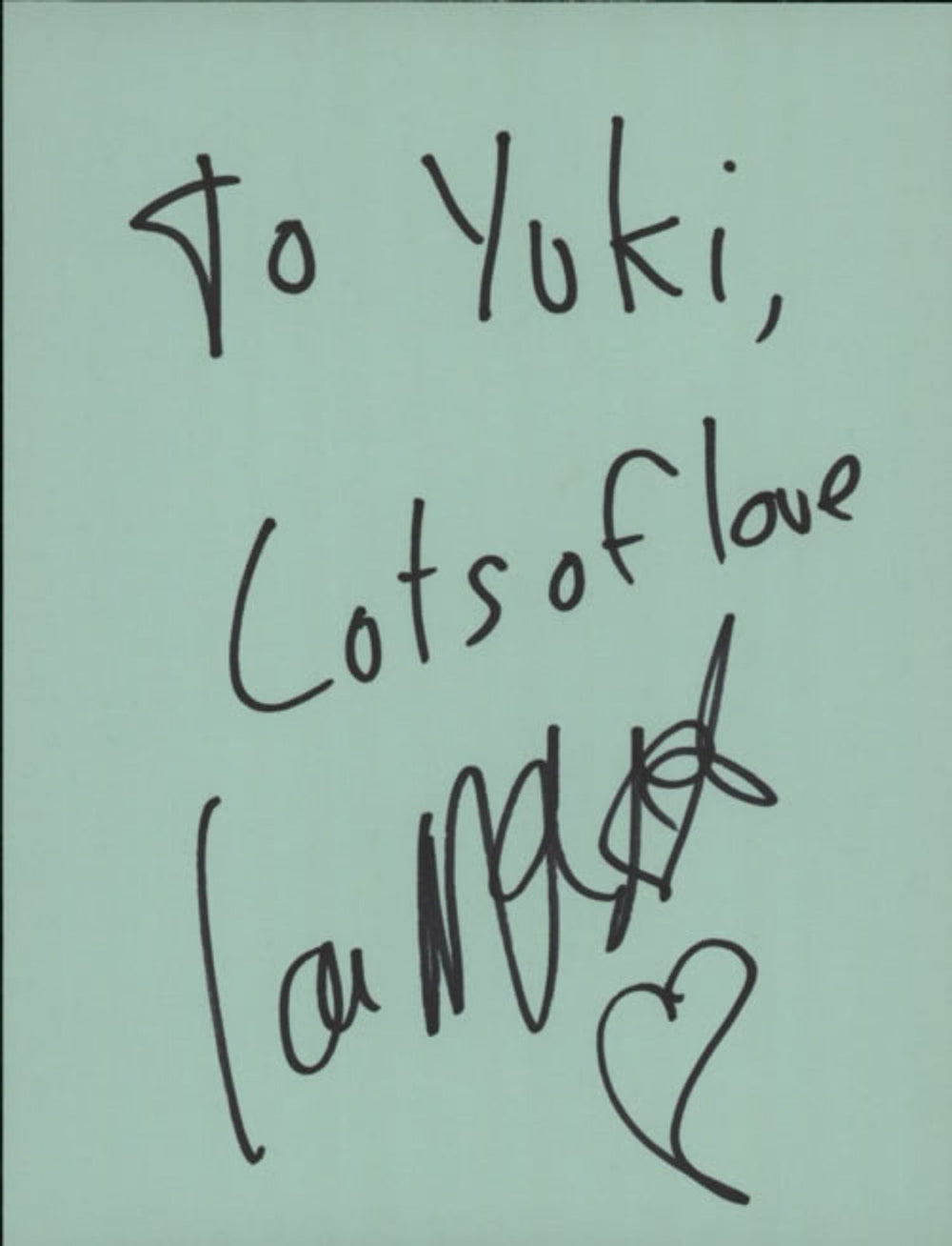 Ian McNabb Page From An Autograph Book UK memorabilia AUTOGRAPH