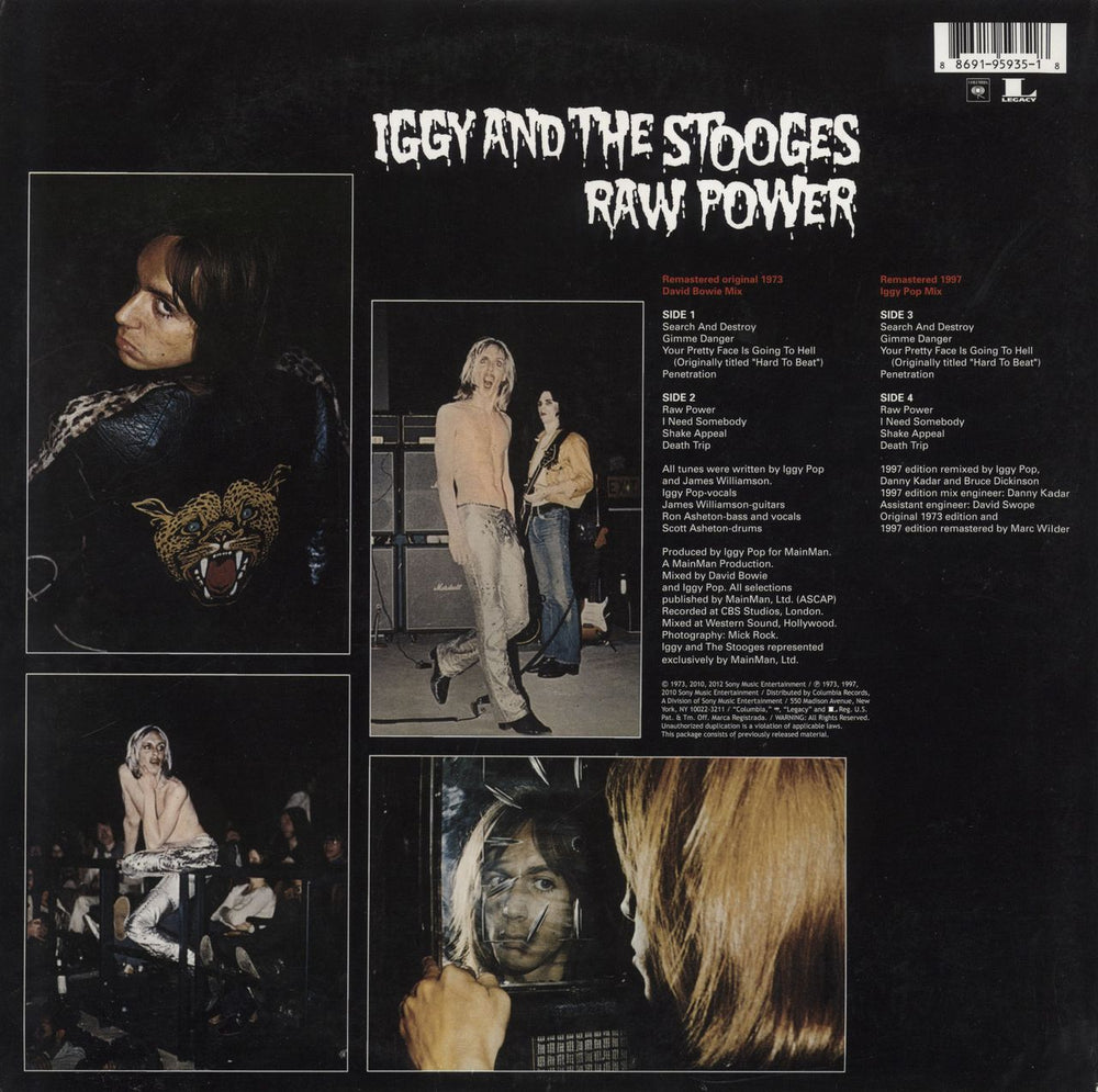 The Stooges Raw Power - 180gm - RSD12 US 2-LP vinyl record set (Double LP Album) 886919593518