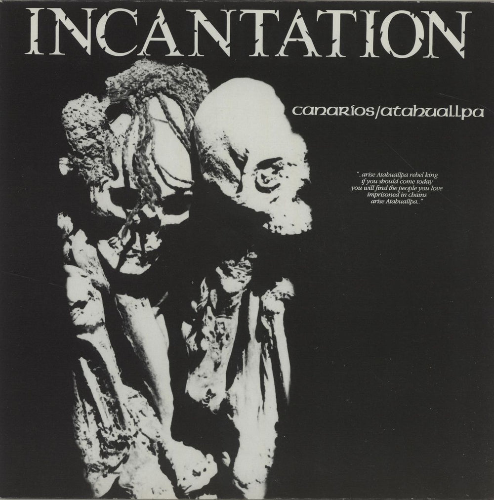 Incantation Canarios EP UK 7" vinyl single (7 inch record / 45) BEG102