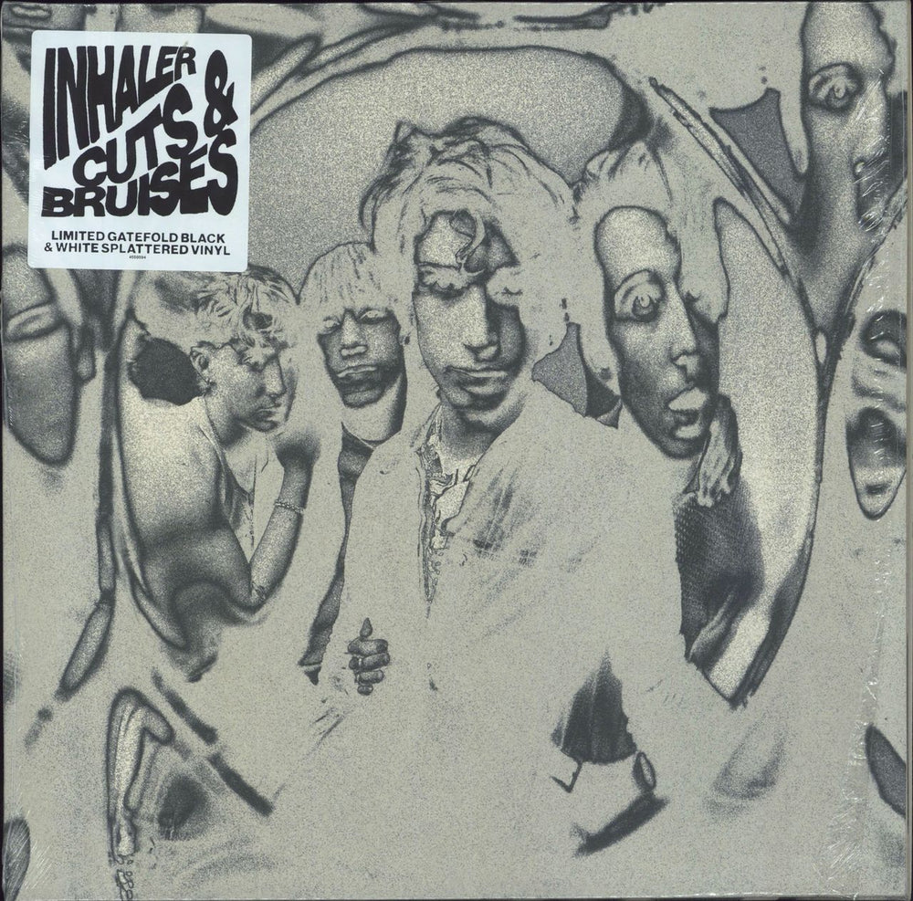 Inhaler Cuts & Bruises - Black & White Splattered Vinyl UK vinyl LP album (LP record) 4559594