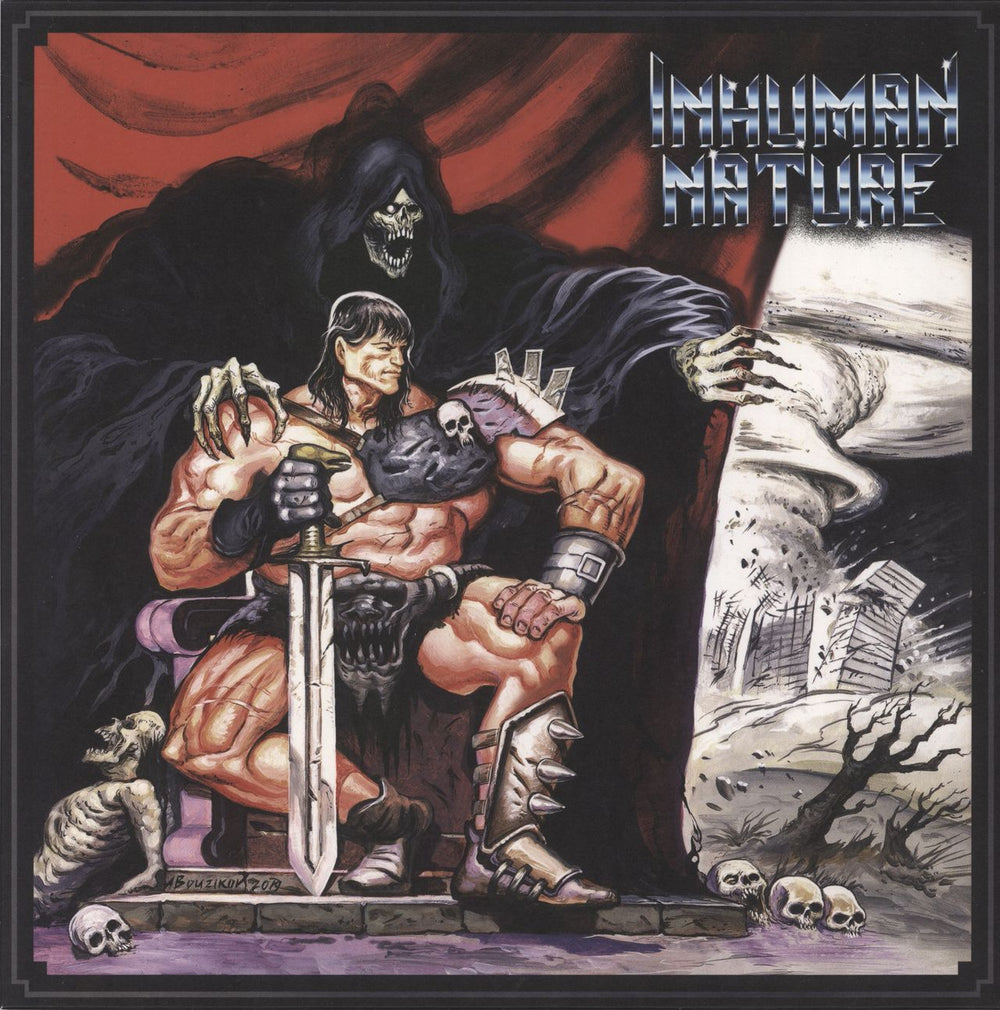 Inhuman Nature Inhuman Nature - Beer/Reign in Blood UK vinyl LP album (LP record) CRR185V