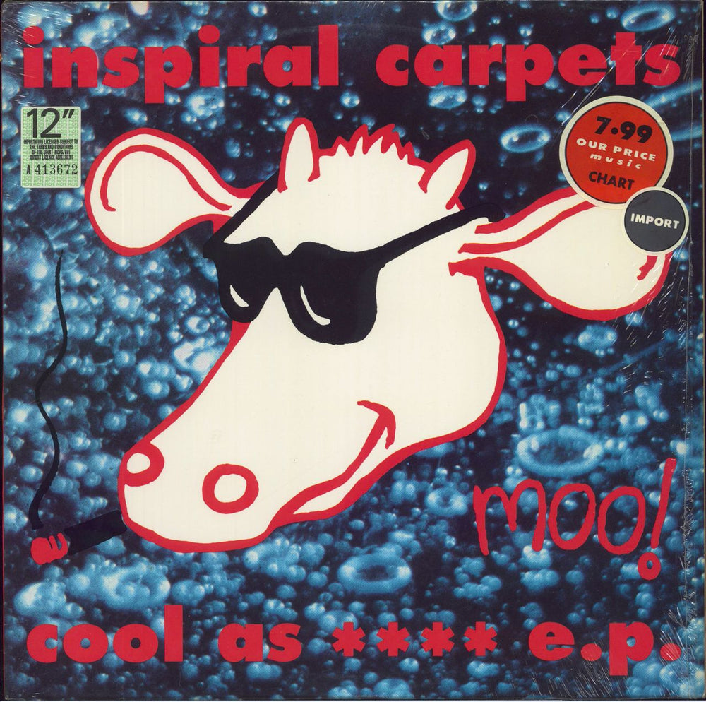 Inspiral Carpets Cool As **** EP US 12" vinyl single (12 inch record / Maxi-single) DUNG9-1