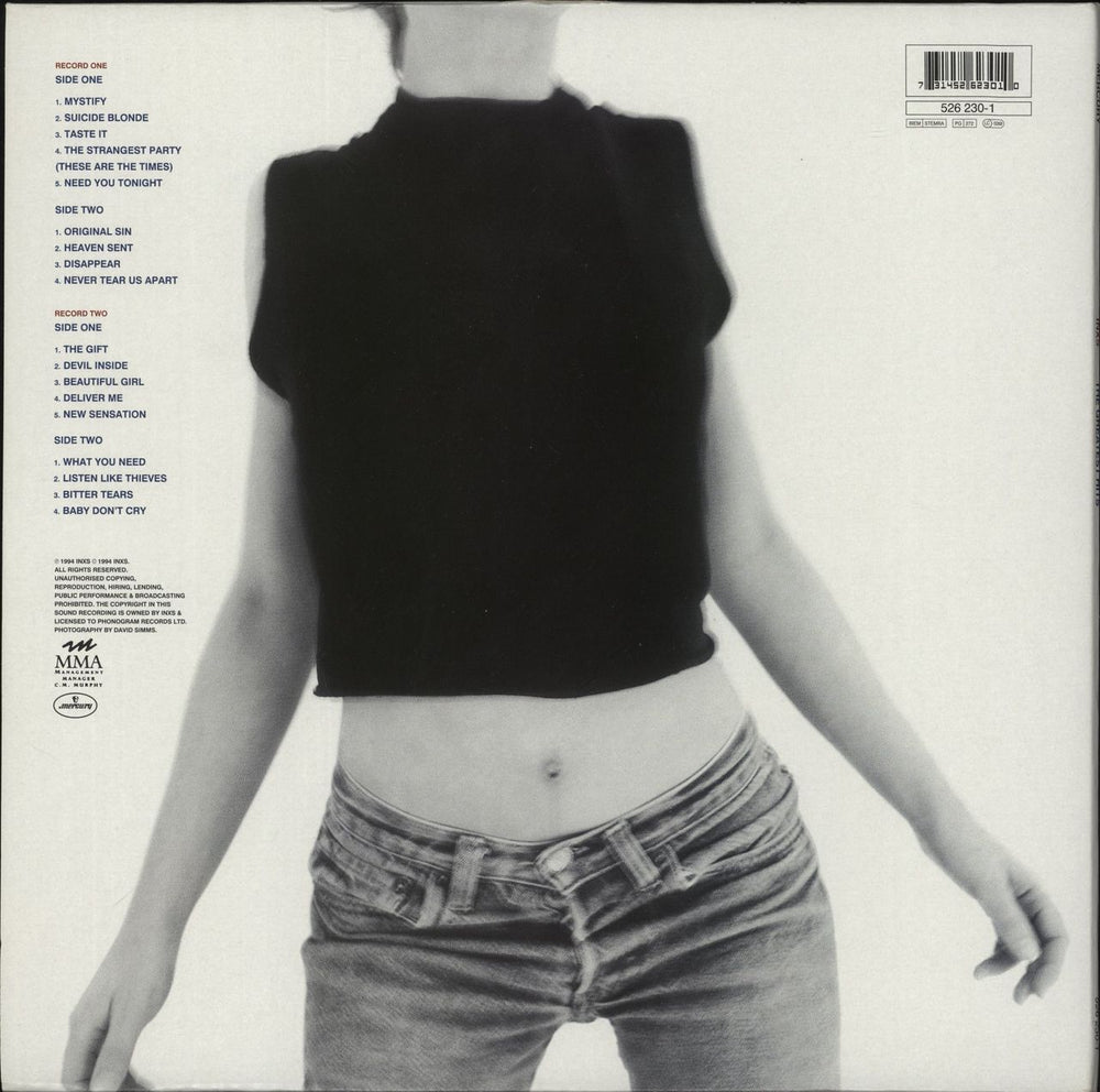 Inxs The Greatest Hits UK 2-LP vinyl record set (Double LP Album) 731452623010