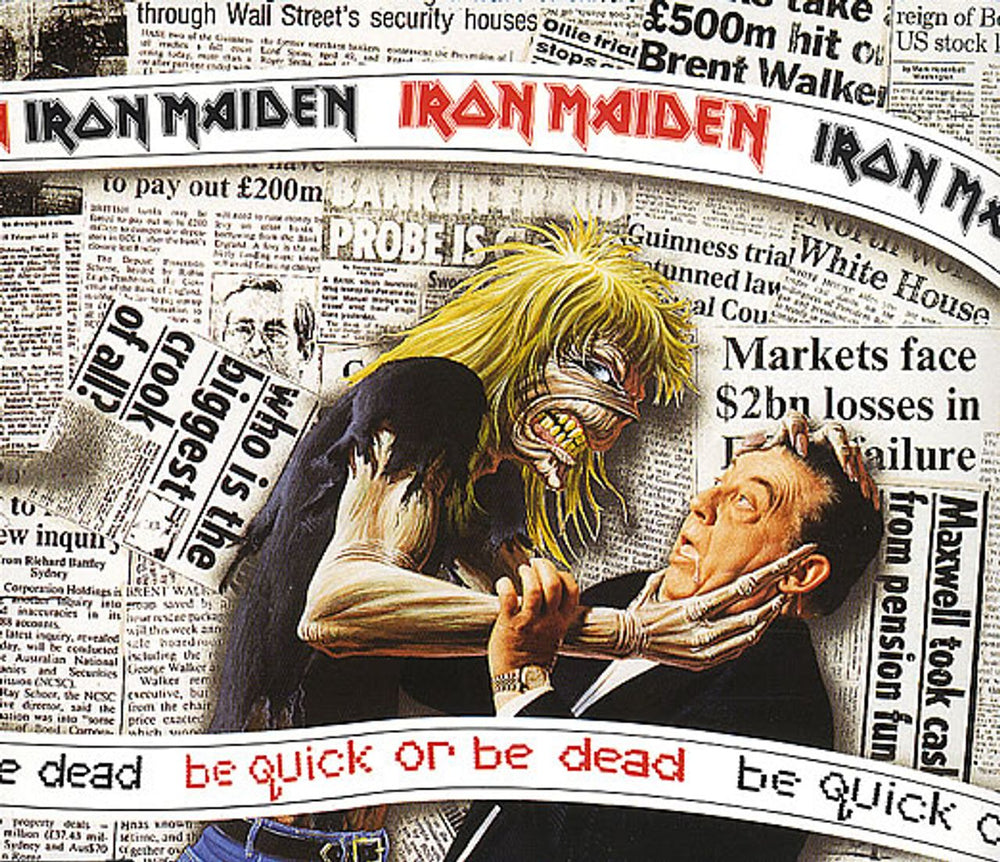 Iron Maiden Be Quick Or Be Dead UK CD single (CD5 / 5") CDEM229