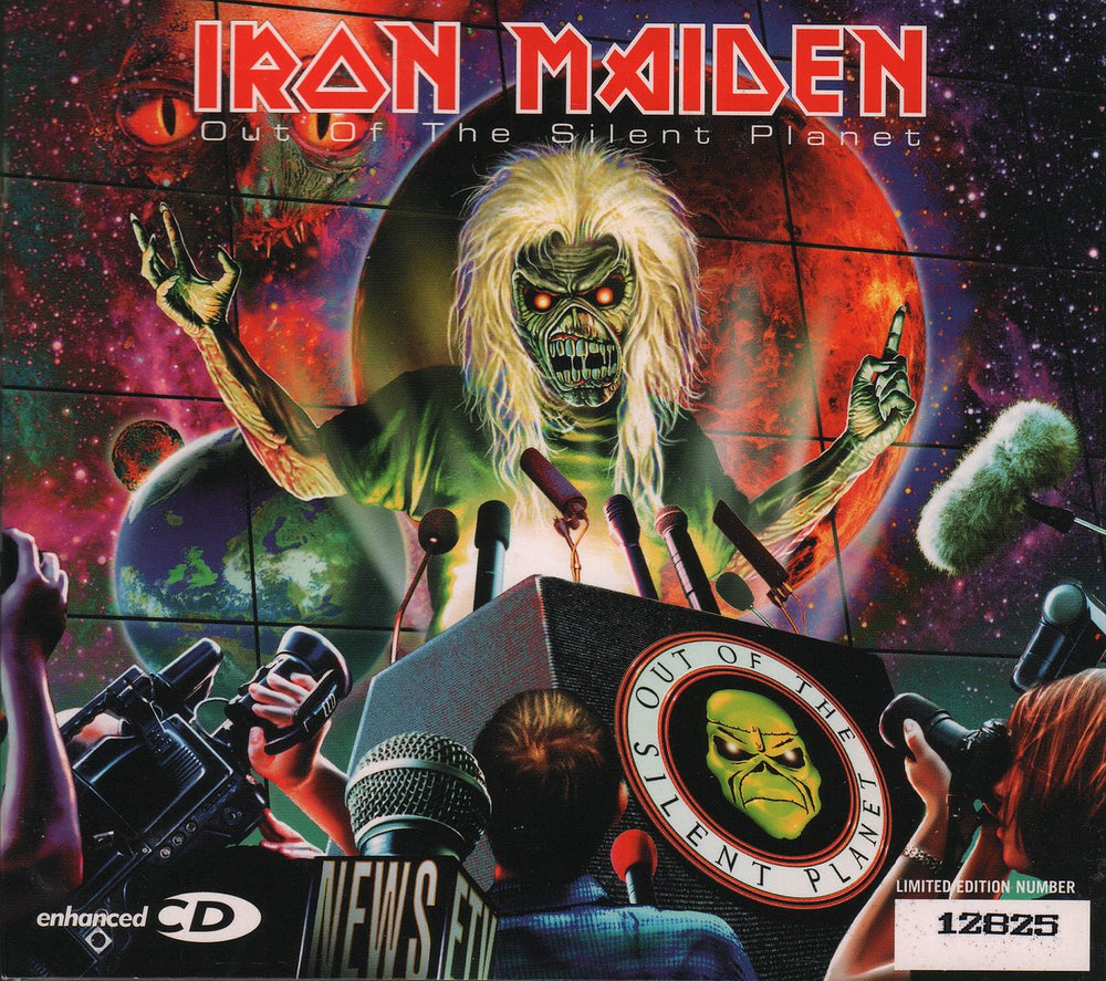 Iron Maiden Out Of the Silent Planet - Digipak + poster UK CD single (CD5 / 5") CDEM576