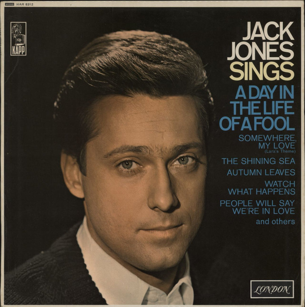 Jack Jones Jack Jones Sings UK vinyl LP album (LP record) HAR8312