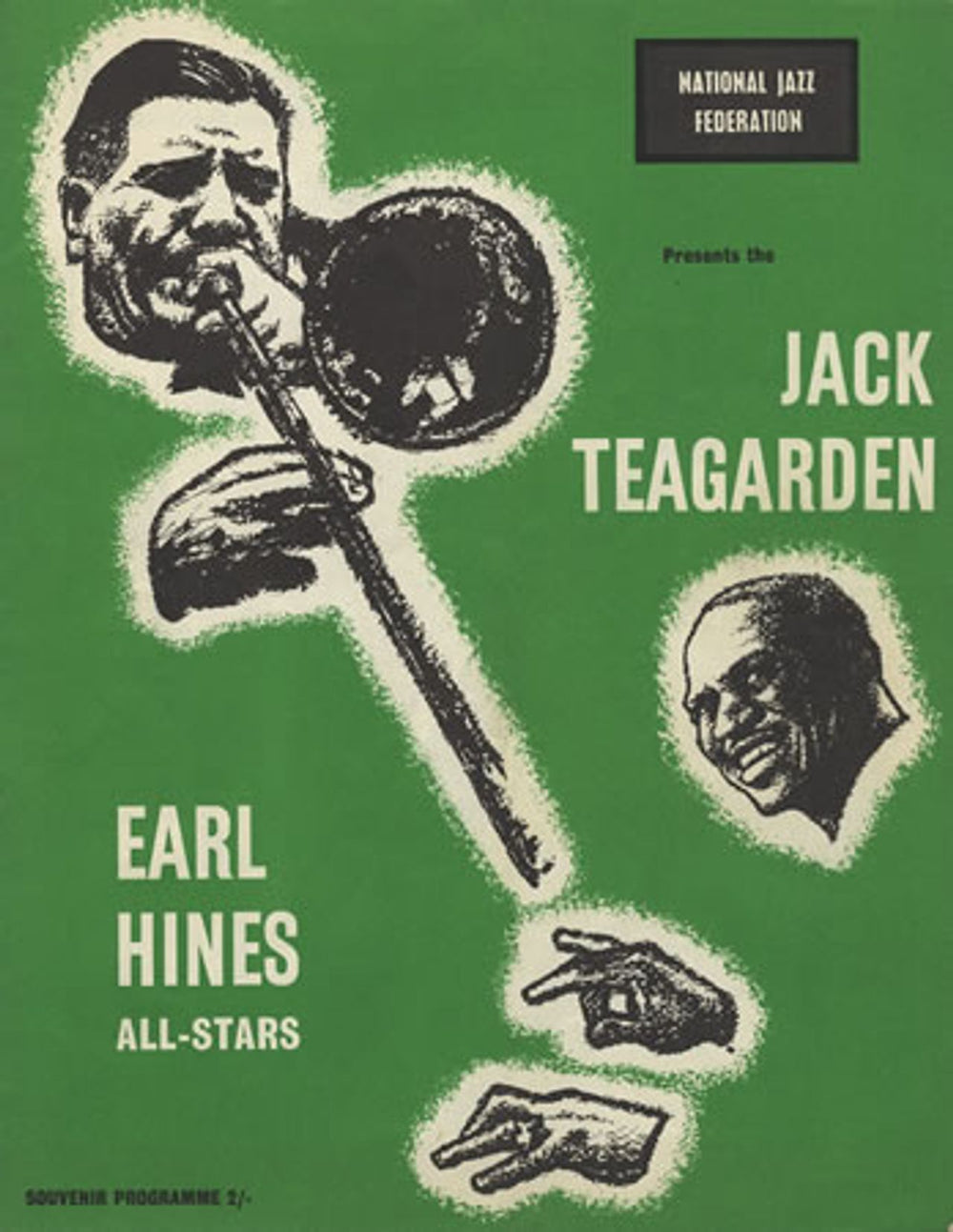 Jack Teagarden Jack Teagarden - Earl Hines All-Stars UK tour programme TOUR PROGRAMME