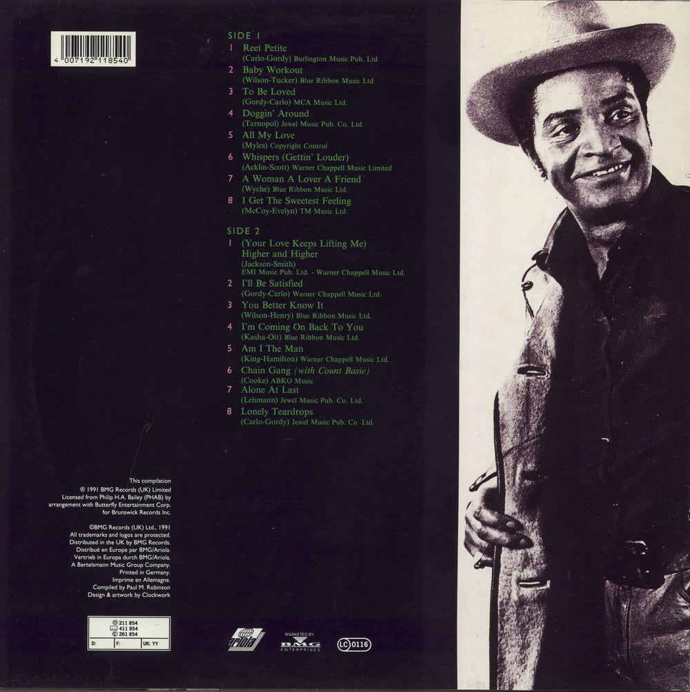 Jackie Wilson The Greatest Hits German vinyl LP album (LP record)