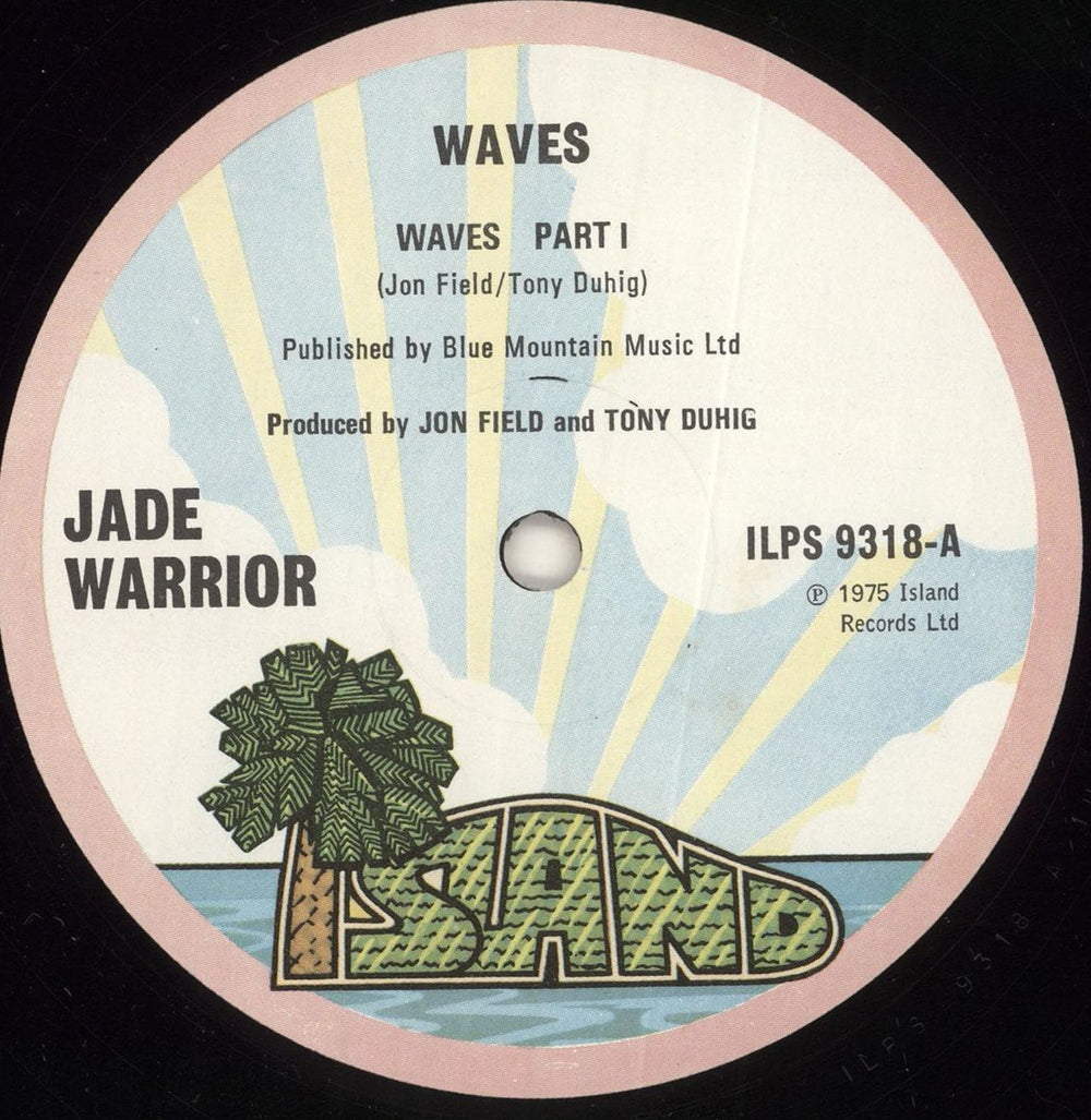 Jade Warrior Waves - 1st + inner UK vinyl LP album (LP record) JADLPWA721304