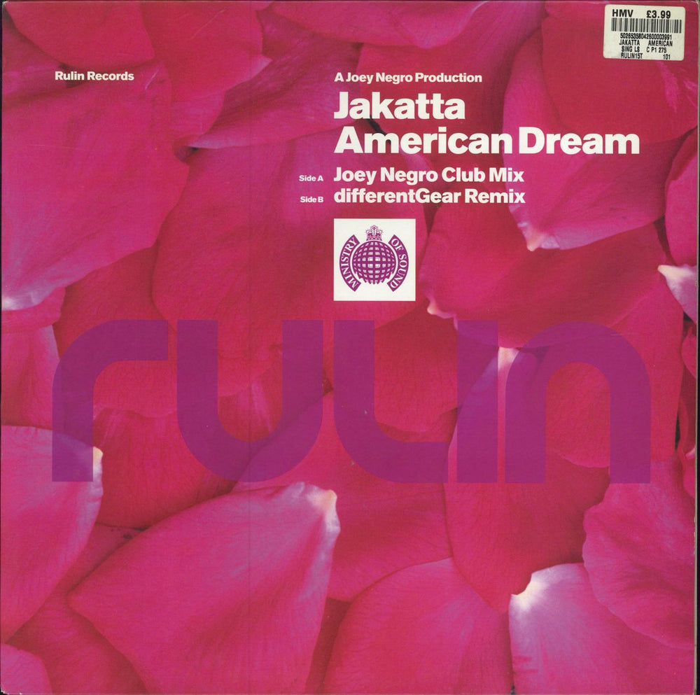 Jakatta American Dream UK 12" vinyl single (12 inch record / Maxi-single) RULIN15T