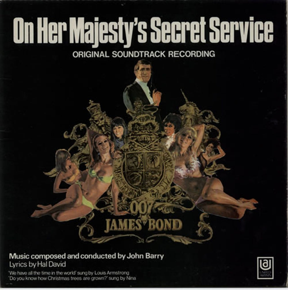 James Bond On Her Majesty's Secret Service UK vinyl LP album (LP record) UAS29020