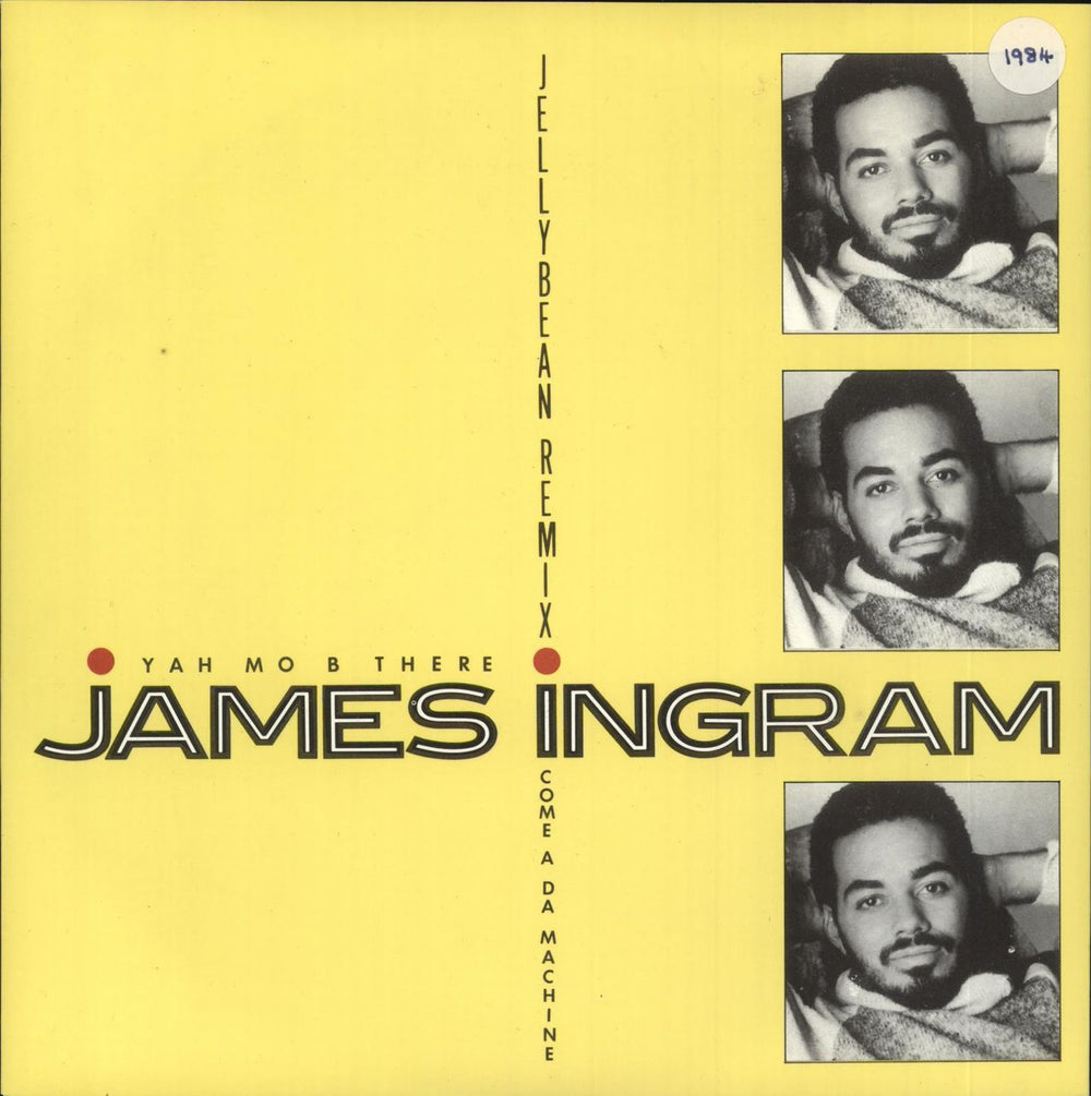 James Ingram Yah Mo B There (Jellybean Remix) UK 7" vinyl single (7 inch record / 45) W9394