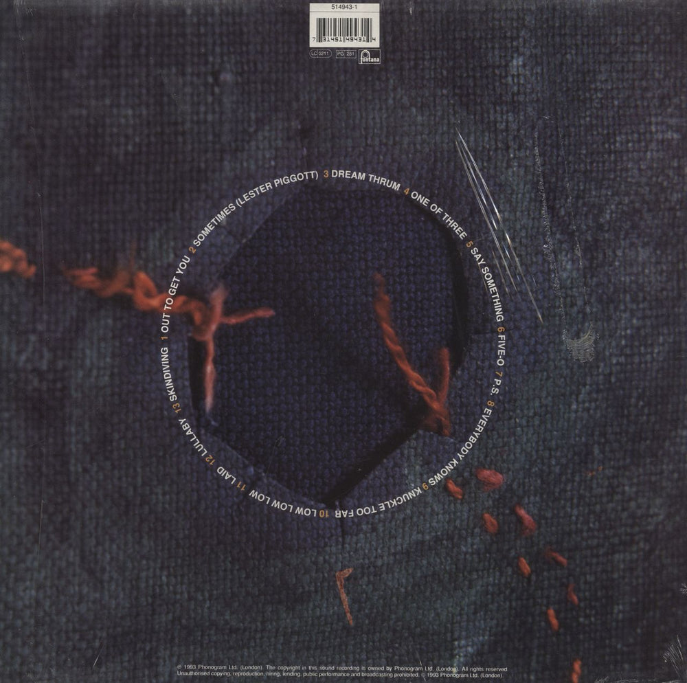 James Laid - EX - Shrink UK vinyl LP album (LP record) 731451494314