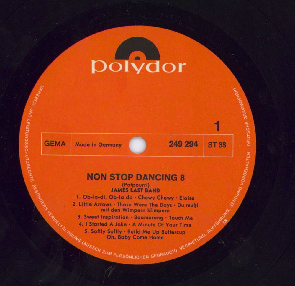 James Last Non Stop Dancing 69 German vinyl LP album (LP record)