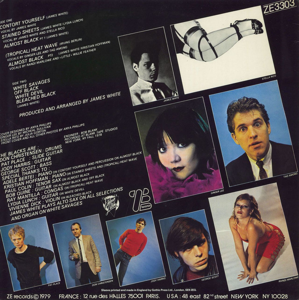 James White Off White UK vinyl LP album (LP record)