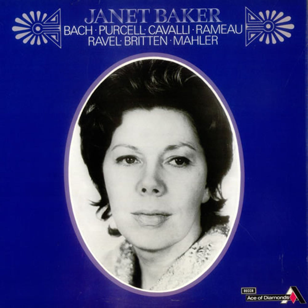 Janet Baker Bach, Purcell, Cavalli, Rameau, Ravel, Britten, Mahler UK vinyl LP album (LP record) SDD368