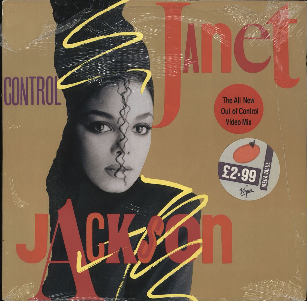 Janet Jackson Control Video Mix UK 12" vinyl single (12 inch record / Maxi-single) AMX359