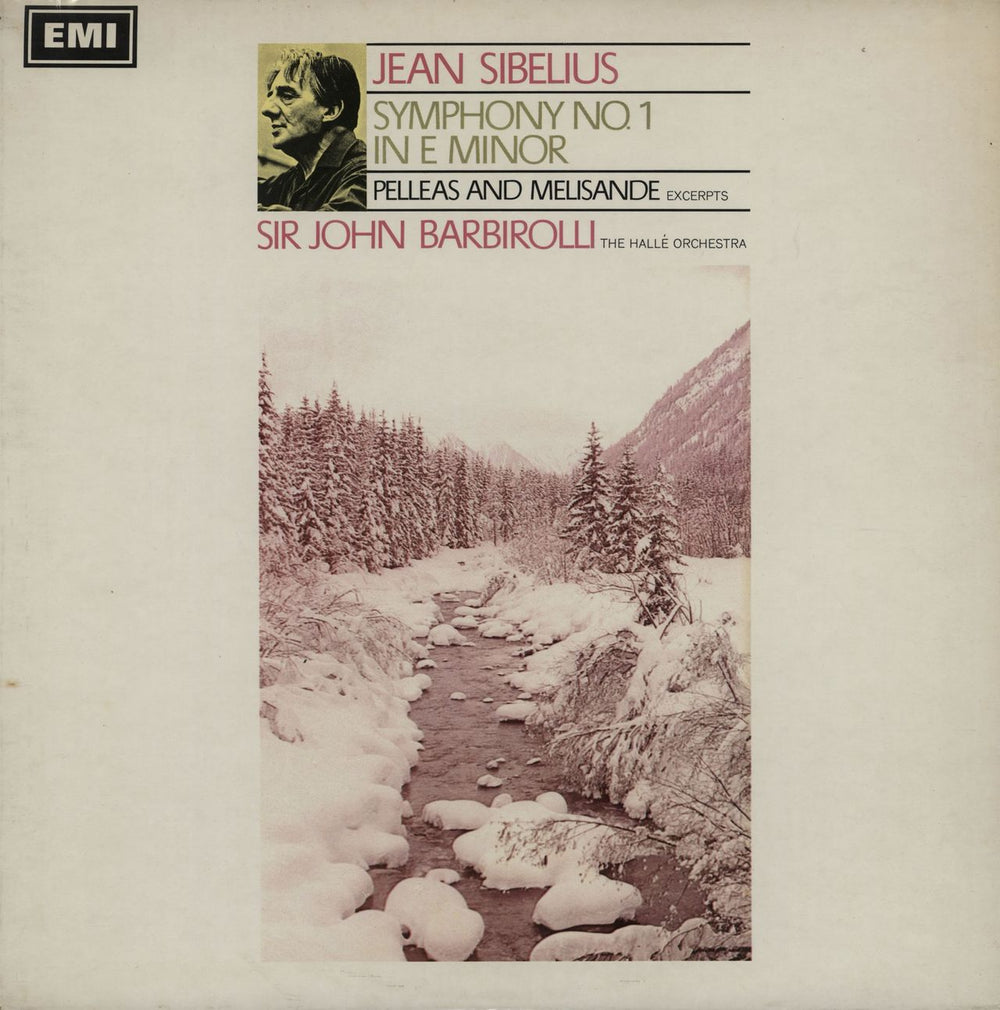 Jean Sibelius Symphony No. 1 In E Minor - 1st S/C UK vinyl LP album (LP record) ASD2366