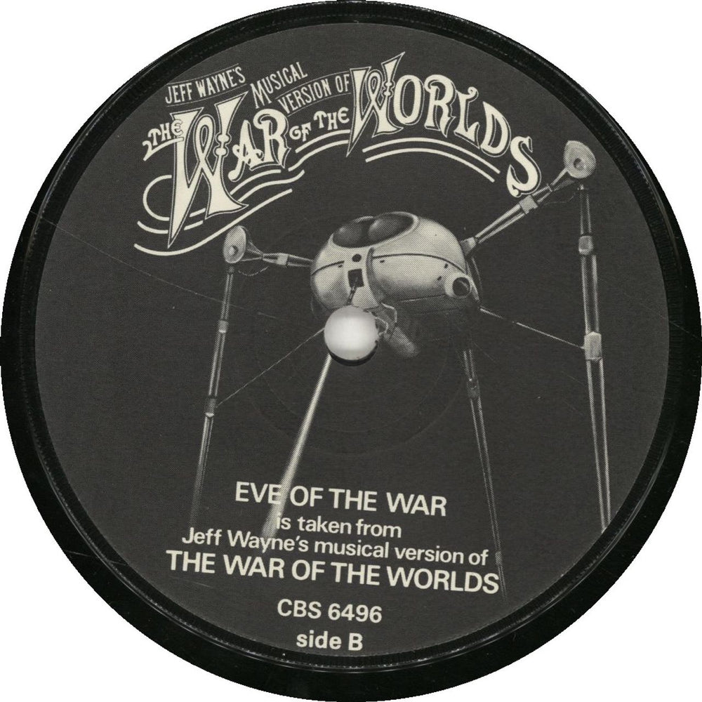 Jeff Wayne The Eve Of The War UK 7" vinyl single (7 inch record / 45) JFW07TH700806