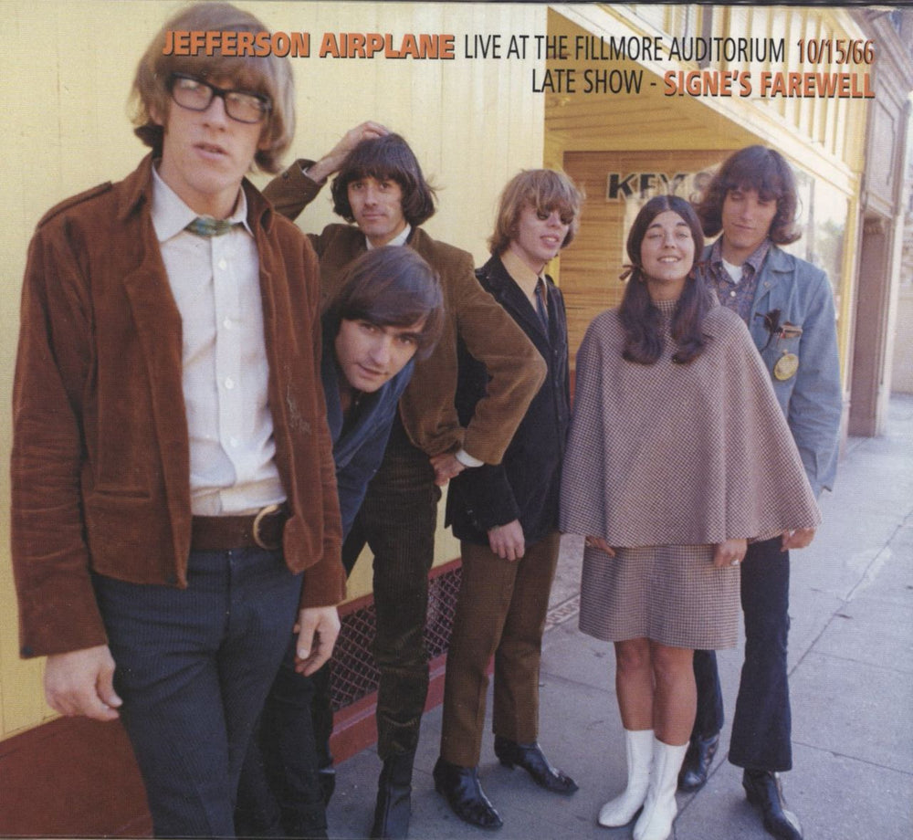 Jefferson Airplane Live At The Fillmore Auditorium 10/15/66 (Late Show - Signe's Farewell) US CD album (CDLP) 6004