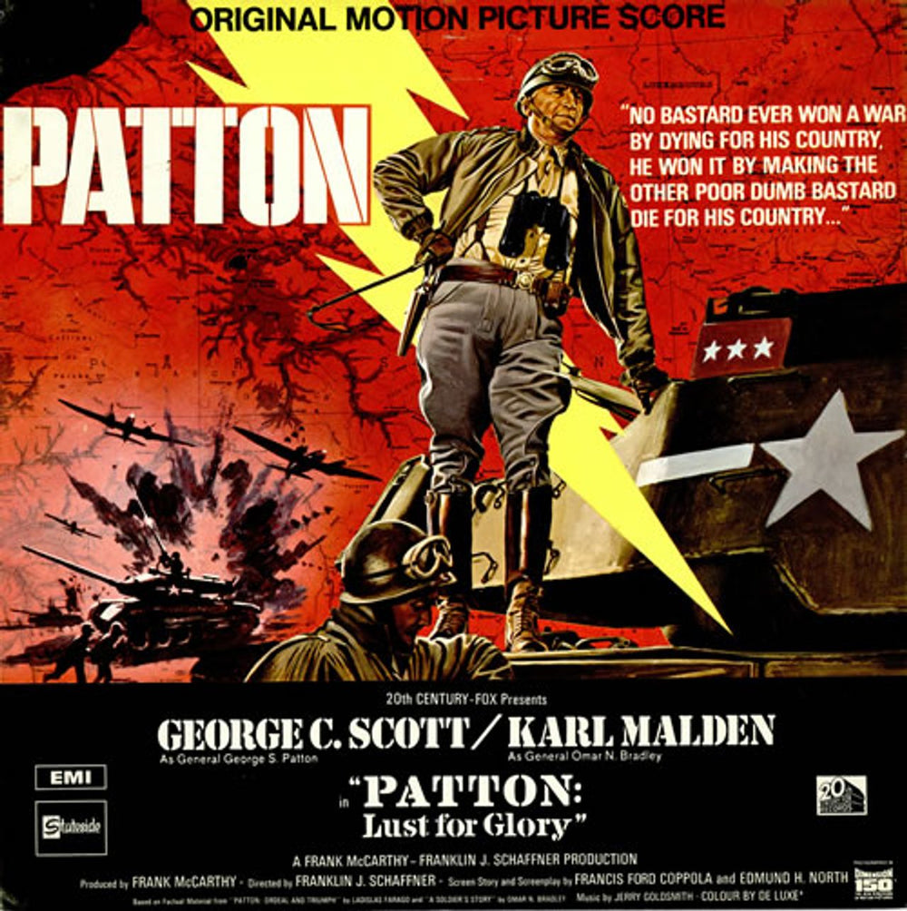 Jerry Goldsmith Patton UK vinyl LP album (LP record) SSL10302