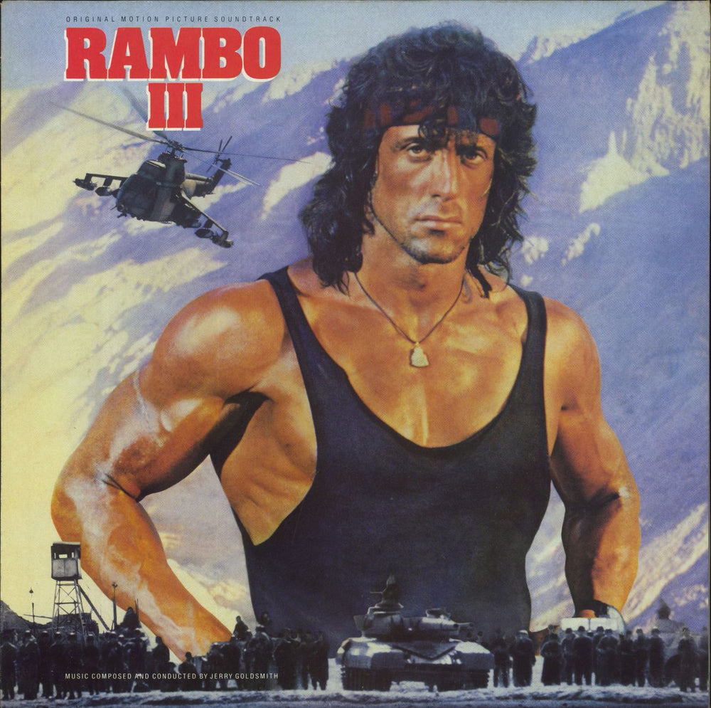 Jerry Goldsmith Rambo III UK vinyl LP album (LP record) POLD5227