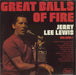 Jerry Lee Lewis Great Balls Of Fire - Volume 1 Canadian vinyl LP album (LP record) SHM823