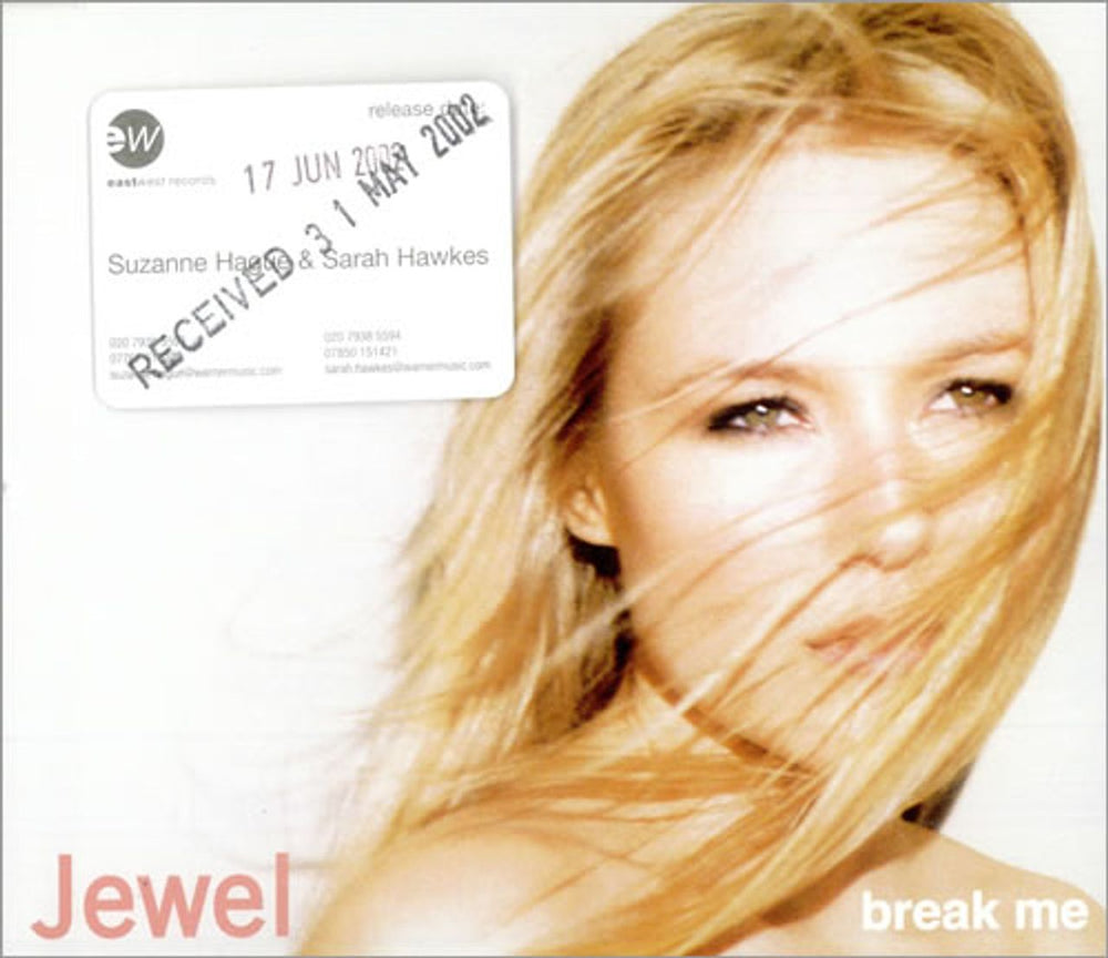 Jewel Break Me German Promo CD single (CD5 / 5") PRO3199