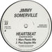 Jimmy Somerville Heartbeat UK Promo 12" vinyl single (12 inch record / Maxi-single) LOXDJ358