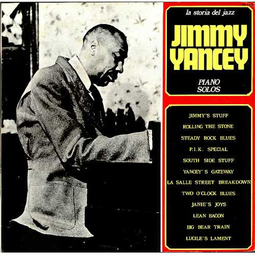 Jimmy Yancey Piano Solos Italian vinyl LP album (LP record) SM3101