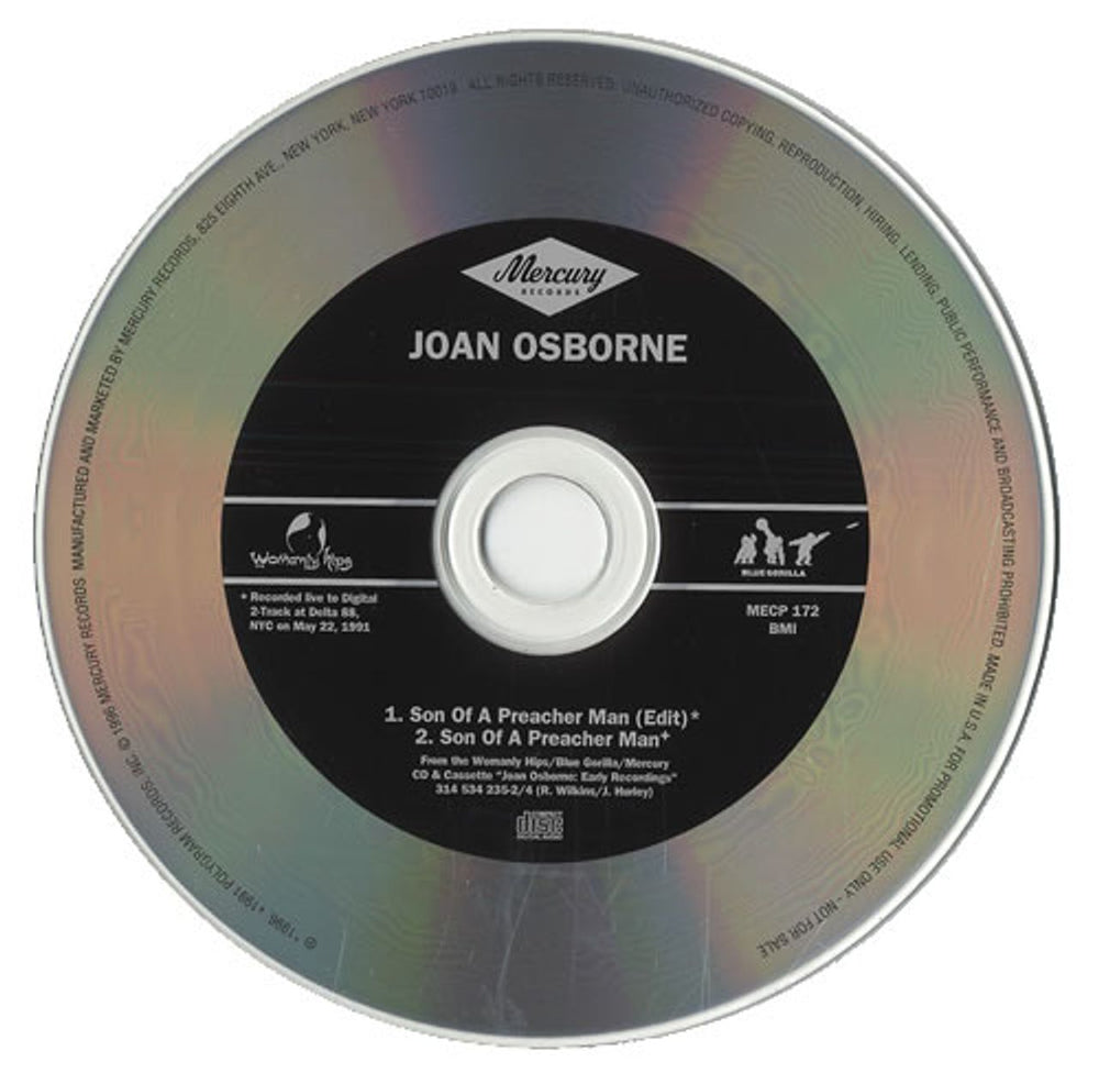 Joan Osborne Sone Of A Preacher Man US Promo CD single (CD5 / 5") MECP172