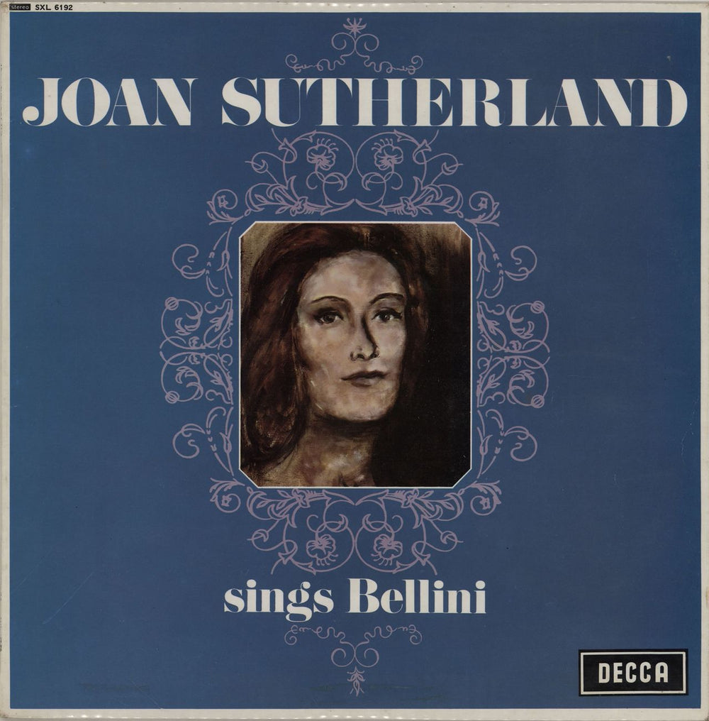 Joan Sutherland Sings Bellini UK vinyl LP album (LP record) SXL6192