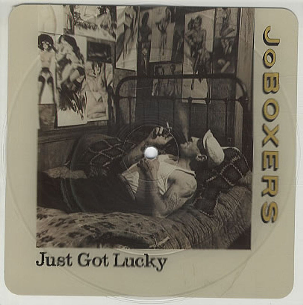 JoBoxers Just Got Lucky UK shaped picture disc (picture disc vinyl record) BOXXP2