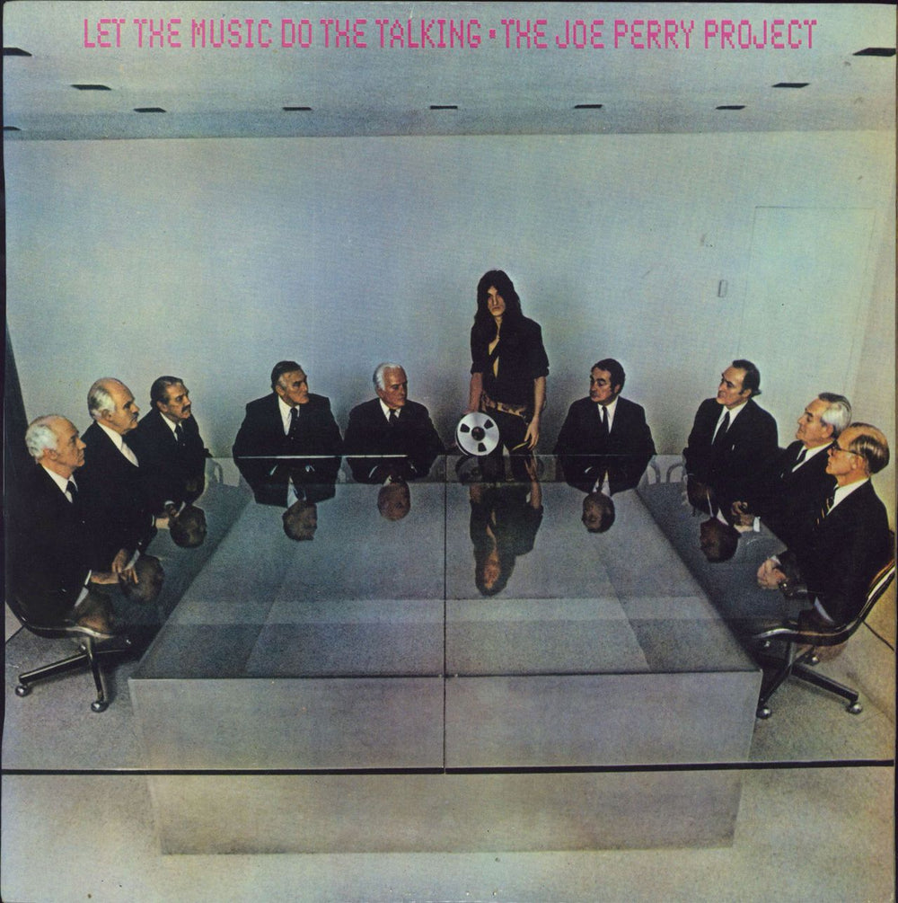 Joe Perry Let The Music Do The Talking Spanish vinyl LP album (LP record) CBS84213