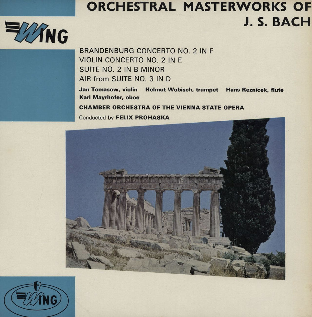 Johann Sebastian Bach Orchestral Masterworks Of J.S. Bach UK vinyl LP album (LP record) WL1069