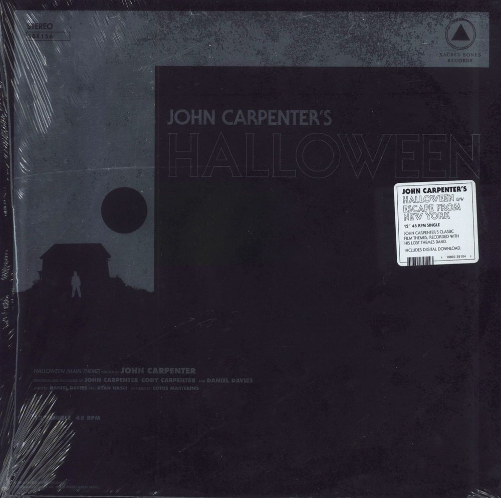 John Carpenter Halloween / Escape From New York - Sealed US 12" vinyl single (12 inch record / Maxi-single) SBR156