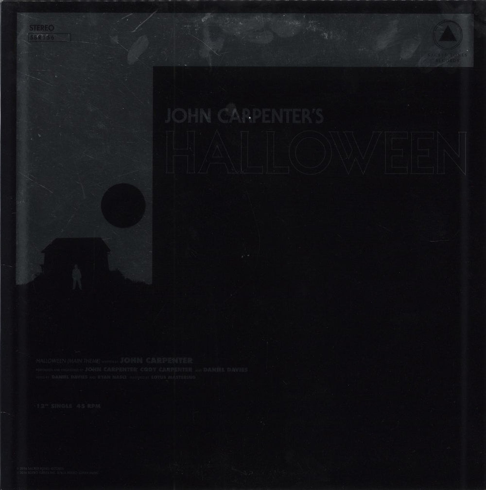 John Carpenter Halloween / Escape From New York US 12" vinyl single (12 inch record / Maxi-single) SBR156