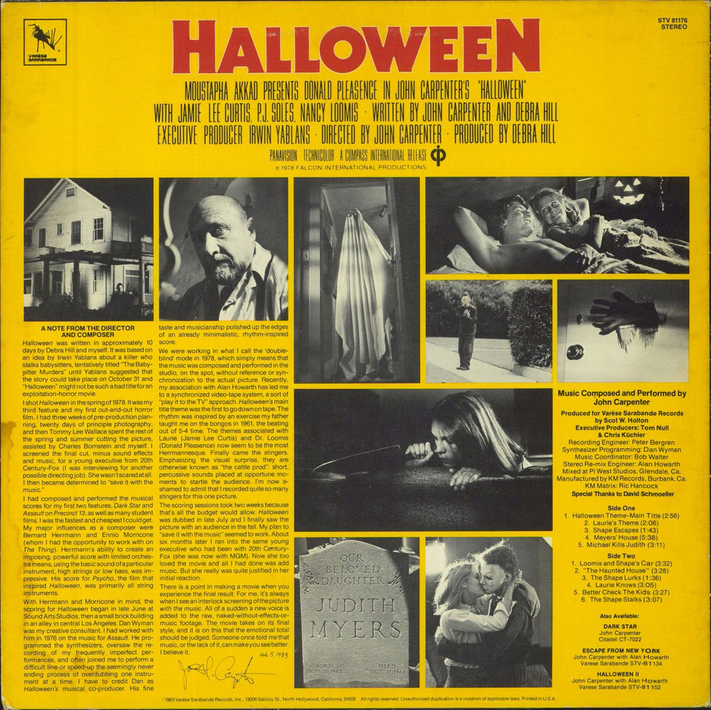 John Carpenter Halloween - Translucent Blue Vinyl US vinyl LP album (LP record)