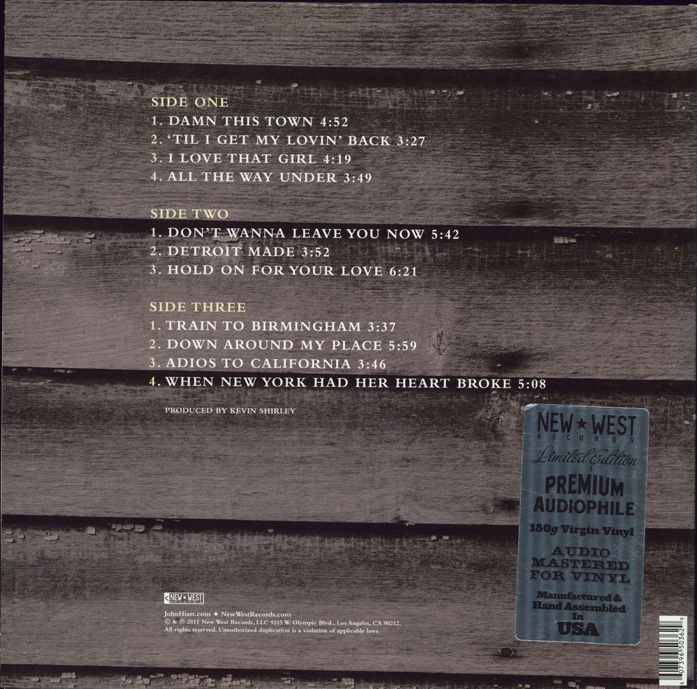 John Hiatt Dirty Jeans And Mudslide Hymns US 2-LP vinyl record set (Double LP Album) 607396503629